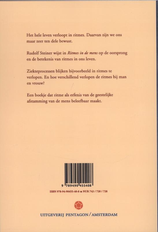 Achterkant van Ritmes in de mens