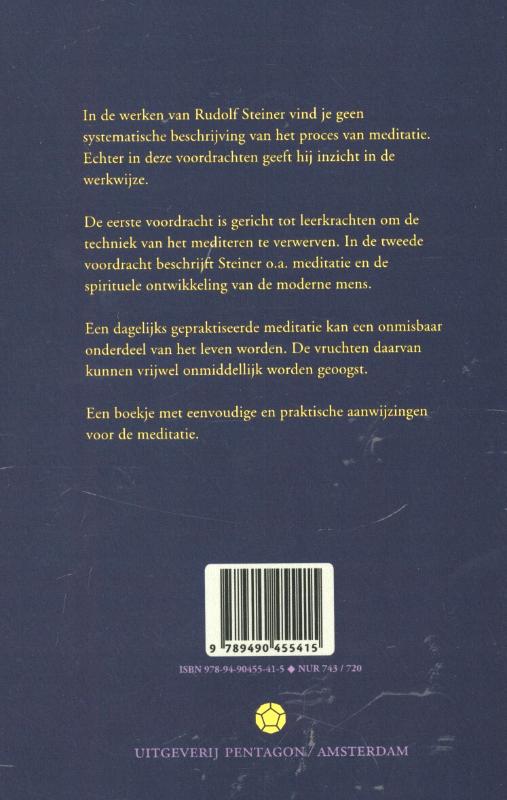 Achterkant van Meditatie
