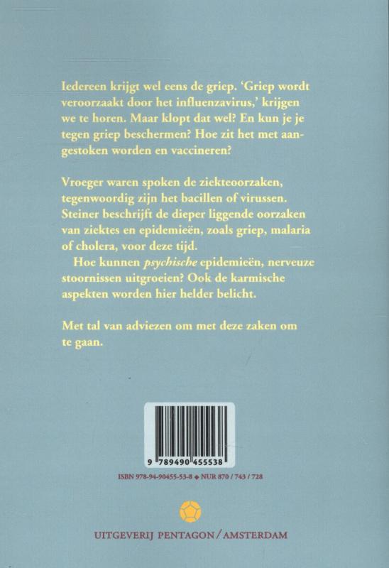Achterkant van Ziektes, epidemieen en preventie