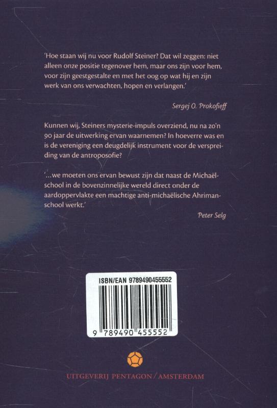 Achterkant van De antroposofische vereniging en haar huidige spirituele beproeving