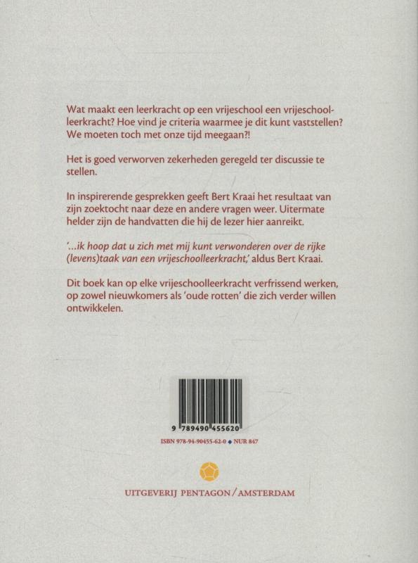 Achterkant van Leerkracht op een vrijeschool