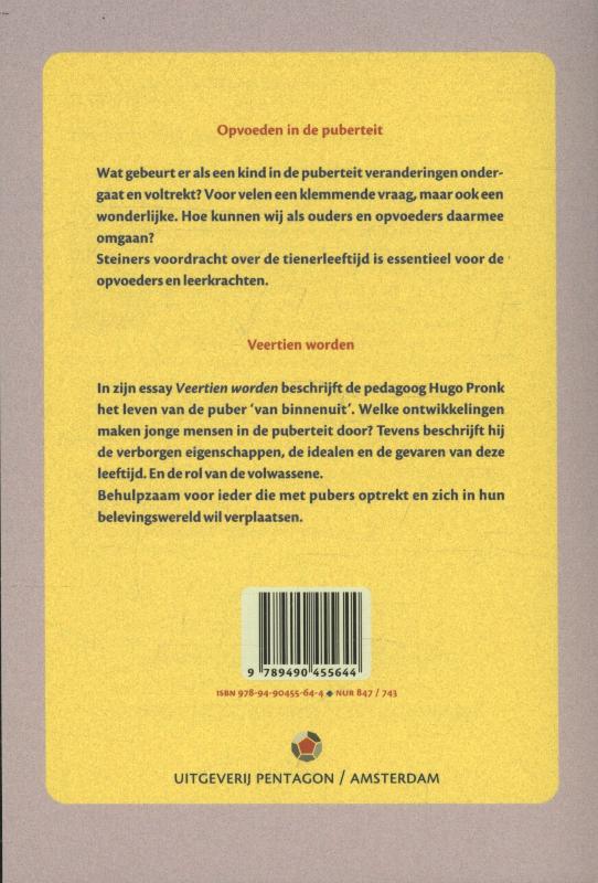 Achterkant van Opvoeden in de puberteit