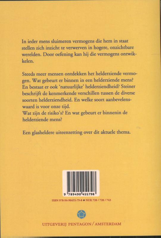 Achterkant van Helderziendheid