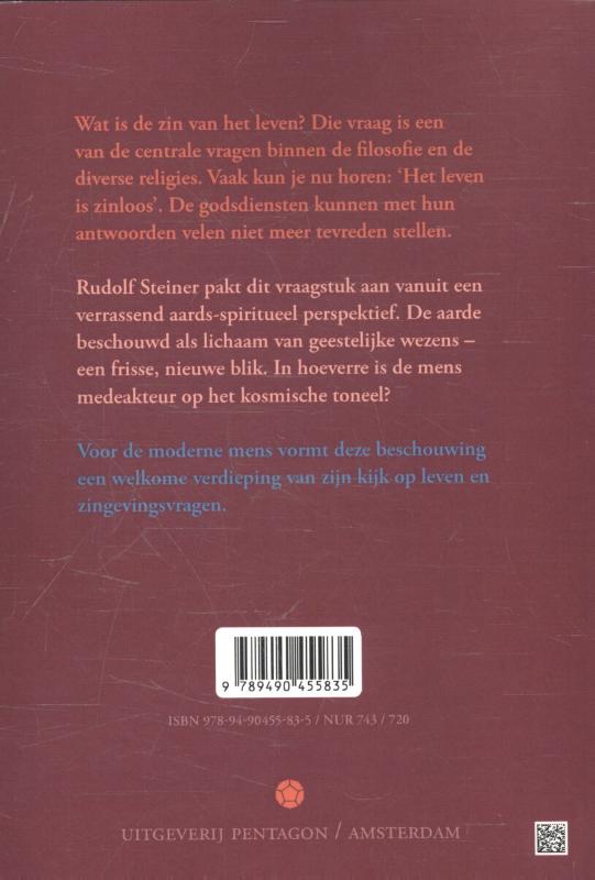Achterkant van De zin van het leven