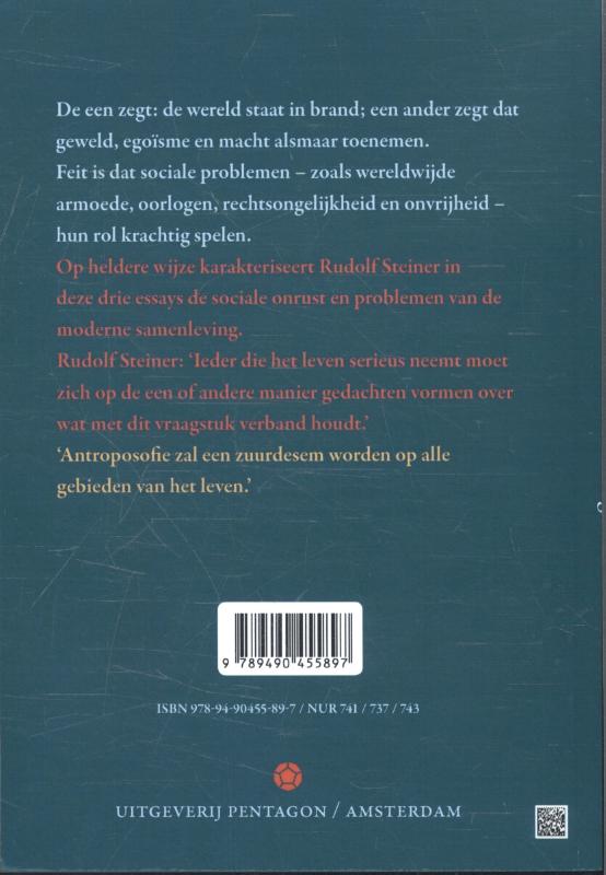 Achterkant van Het sociale vraagstuk
