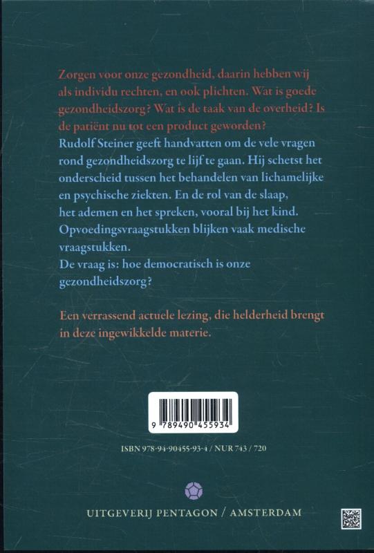 Achterkant van Spirituele grondslagen voor de gezondheidszorg