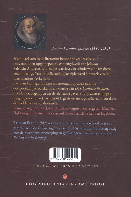 Achterkant van De chymische bruiloft van Christian Rosencreutz anno 1459