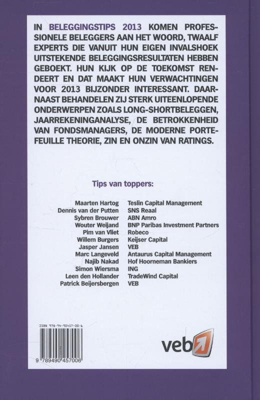 Achterkant van 2013