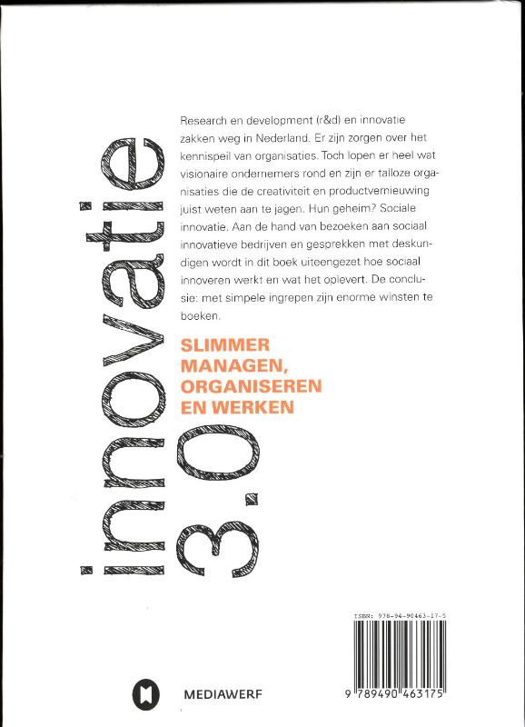 Achterkant van Innovatie 3.0