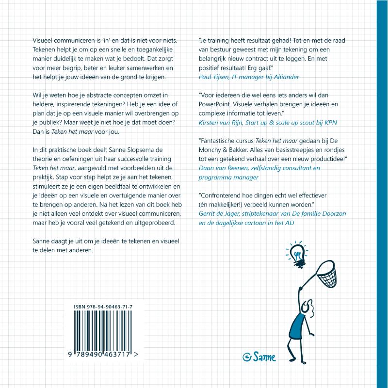 Achterkant van Teken het maar