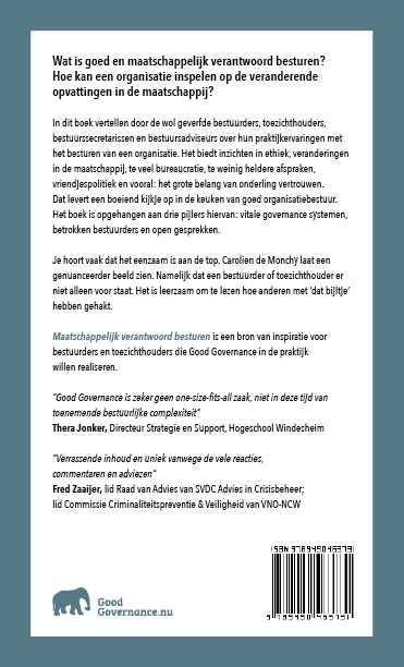 Achterkant van Maatschappelijk verantwoord besturen
