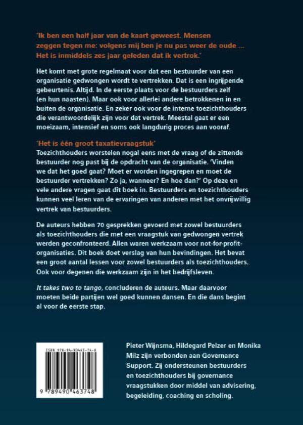 Achterkant van Onvrijwillig