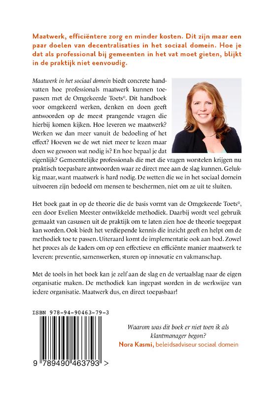 Achterkant van Maatwerk in het sociaal domein