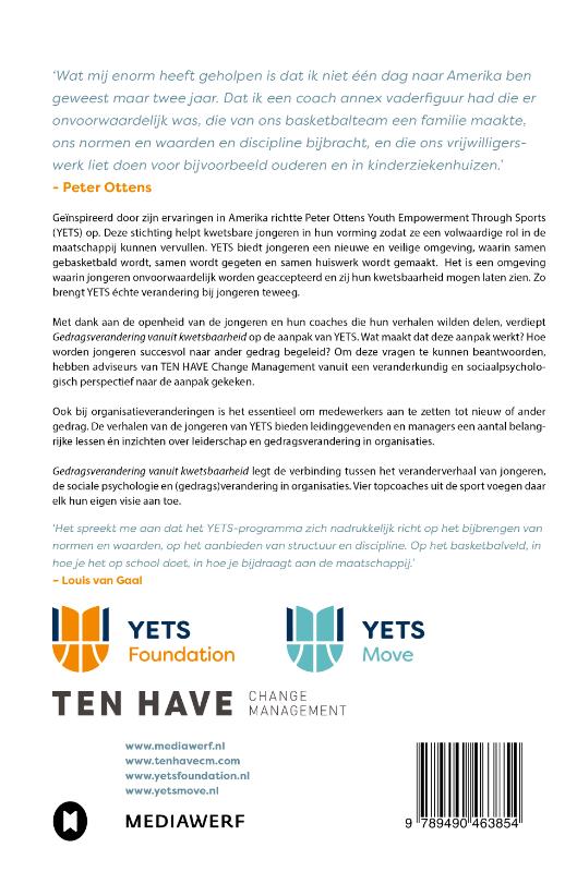 Achterkant van Gedragsverandering vanuit kwetsbaarheid