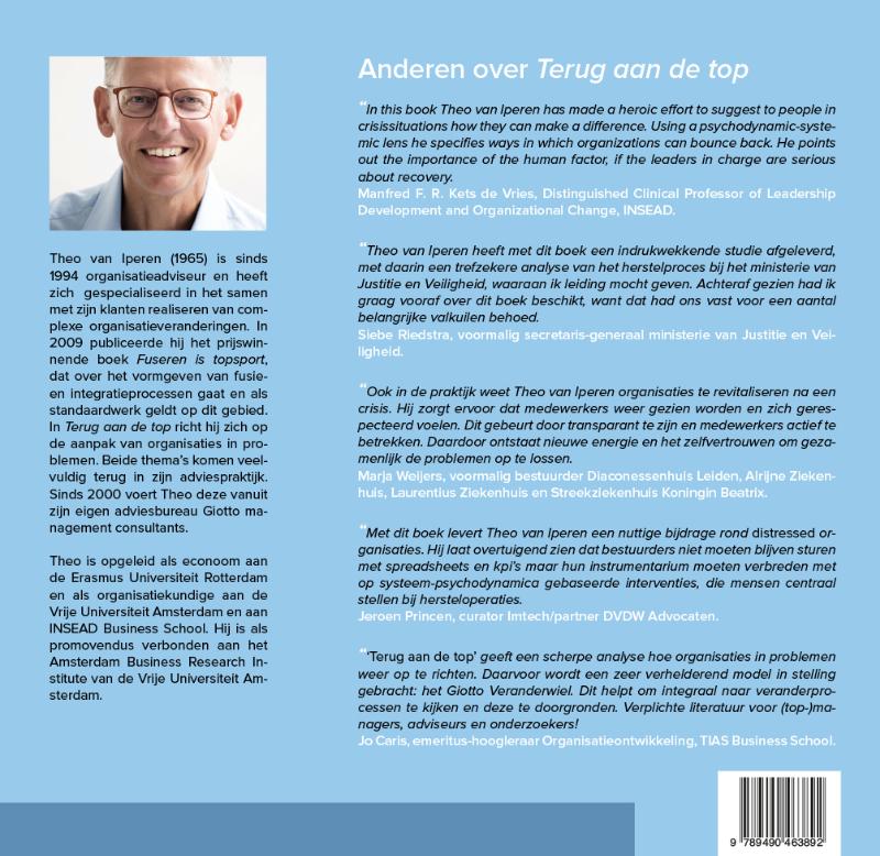 Achterkant van Terug aan de top