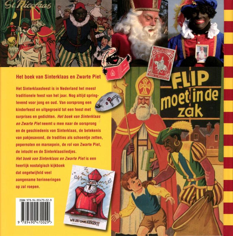 Achterkant van Het boek van Sinterklaas en Zwarte Piet