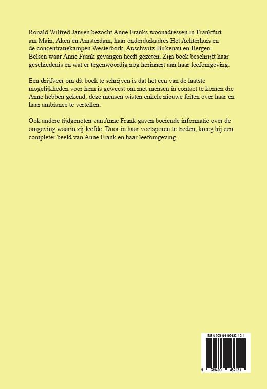 Achterkant van Anne Frank