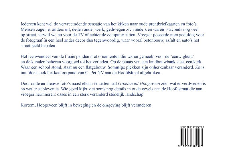 Achterkant van Groeten uit Hoogeveen