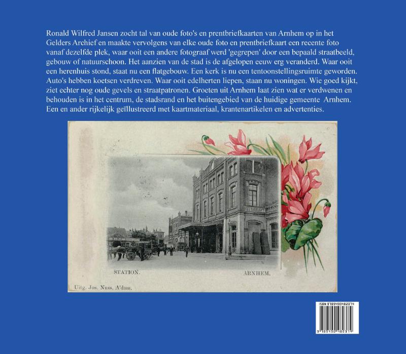Achterkant van Groeten uit Arnhem