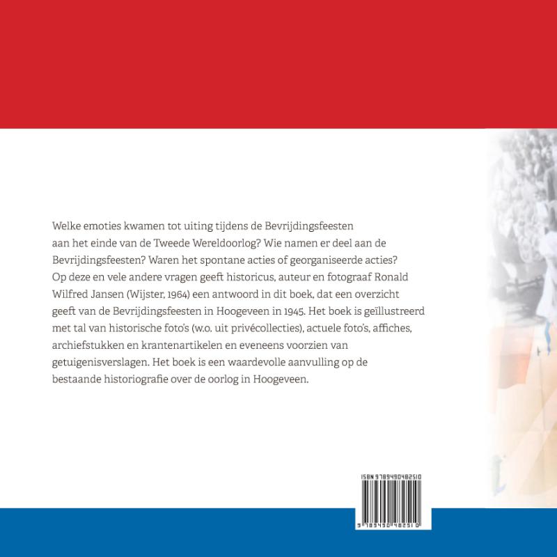 Achterkant van Bevrijdingsfeesten Hoogeveen 1945