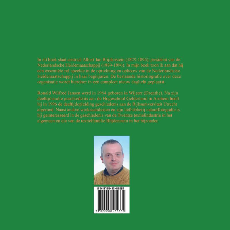 Achterkant van Een heide(ns) karwei. Albert Jan Blijdenstein
