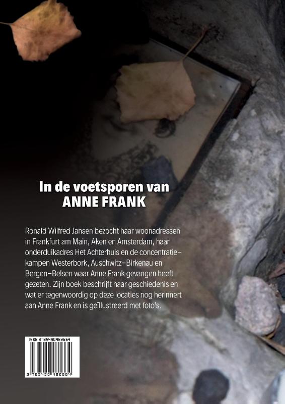 Achterkant van In de voetsporen van ANNE FRANK