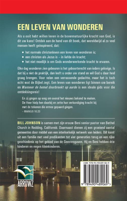 Achterkant van Wanneer de hemel doorbreekt op aarde