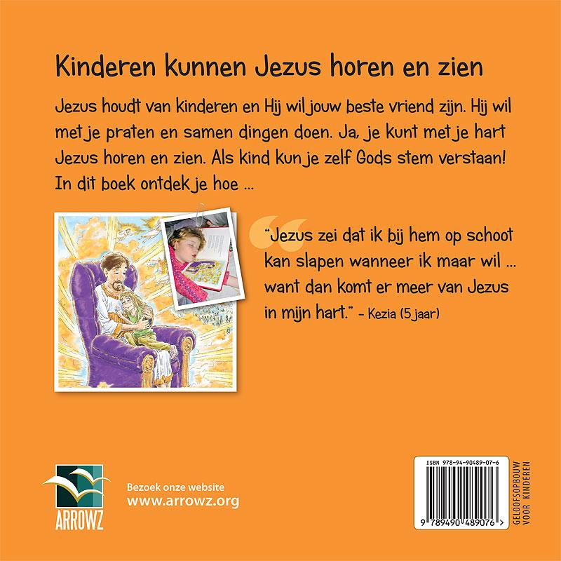 Achterkant van Jezus horen en zien