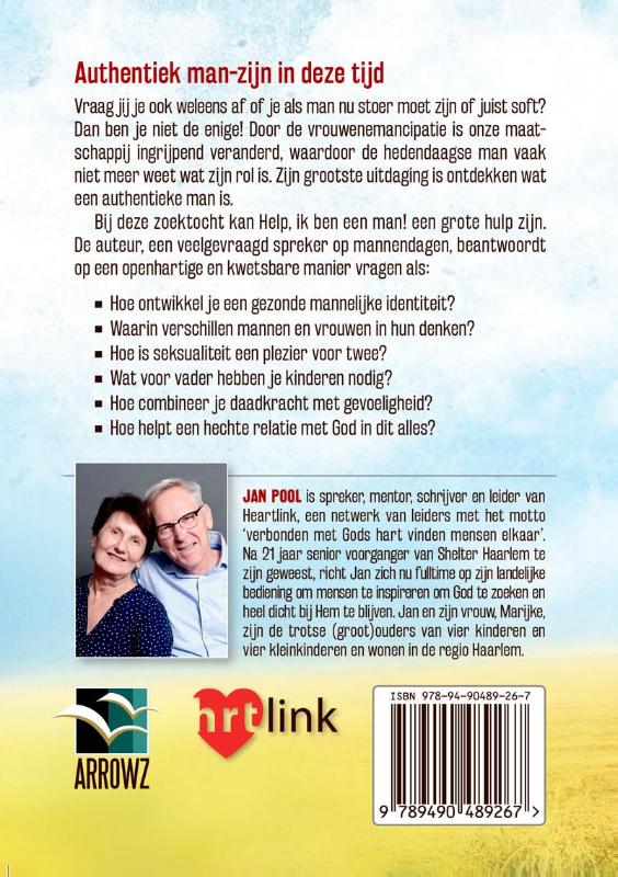 Achterkant van Help, ik ben een man!