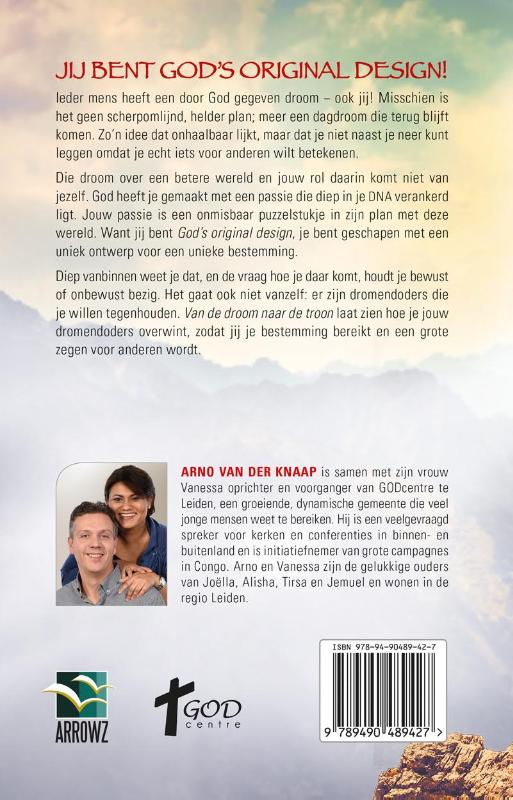 Achterkant van Van de droom naar de troon