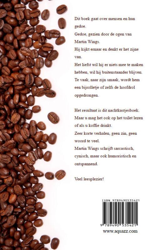 Achterkant van Koffie valt vaak verkeerd