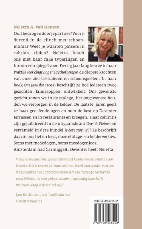 Achterkant van Is deze stoel vrij?