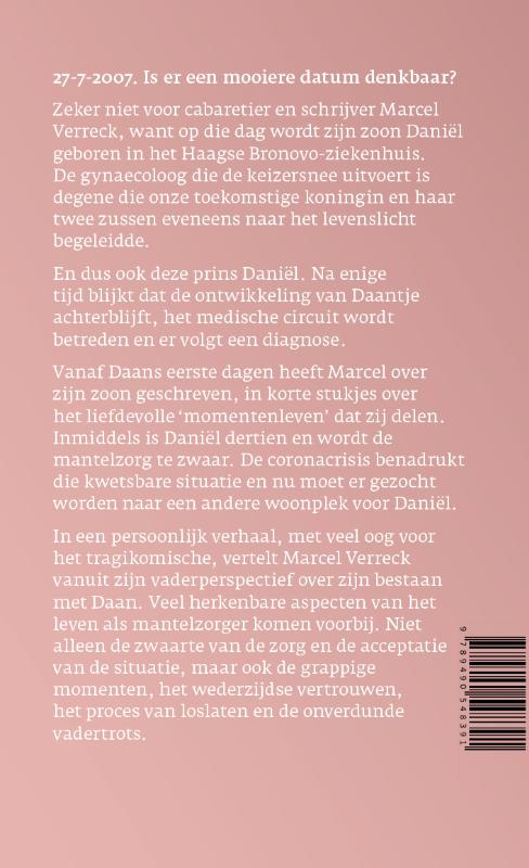 Achterkant van De adem van mijn zoon