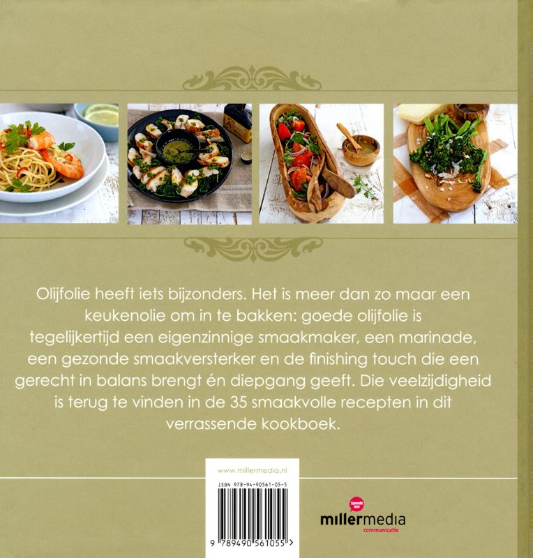 Achterkant van Heerlijk met olijfolie