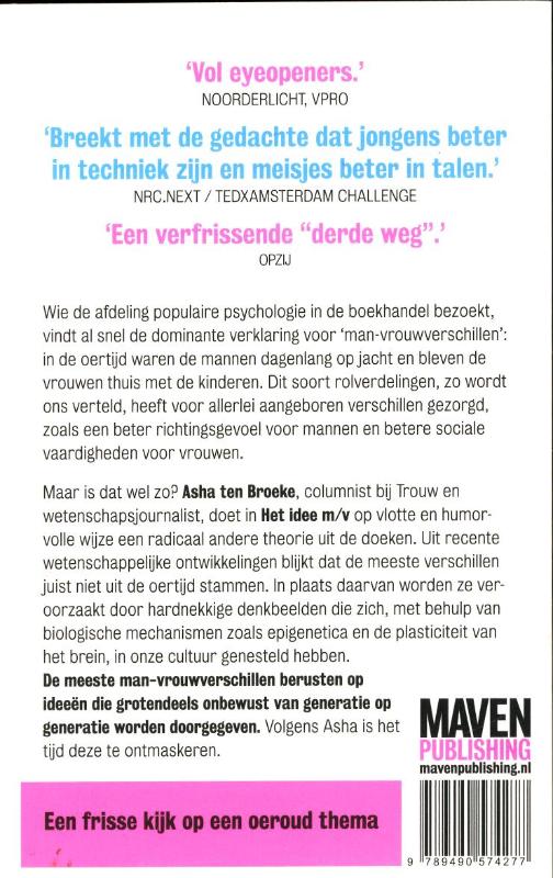 Achterkant van Het idee M/V