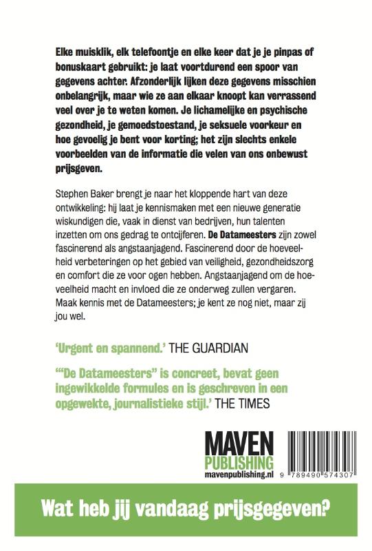 Achterkant van De datameesters