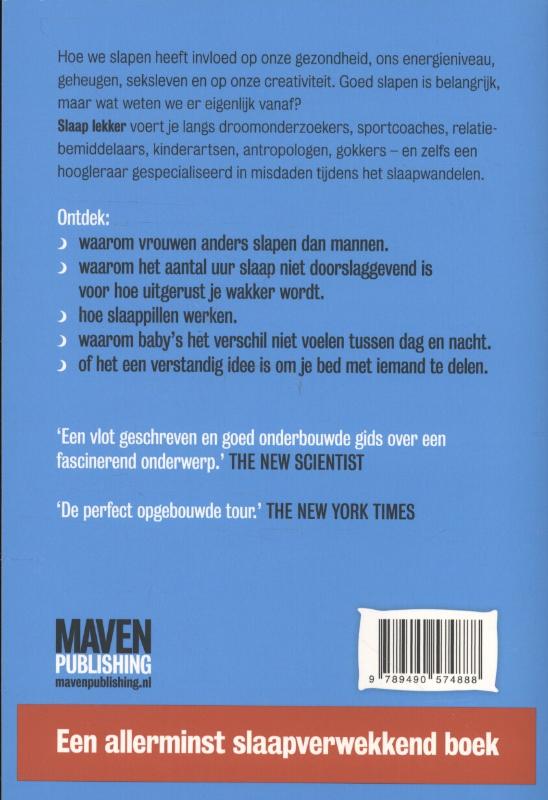Achterkant van Slaap lekker