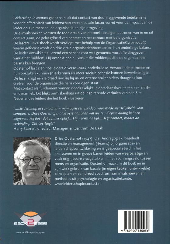 Achterkant van Leiderschap in contact