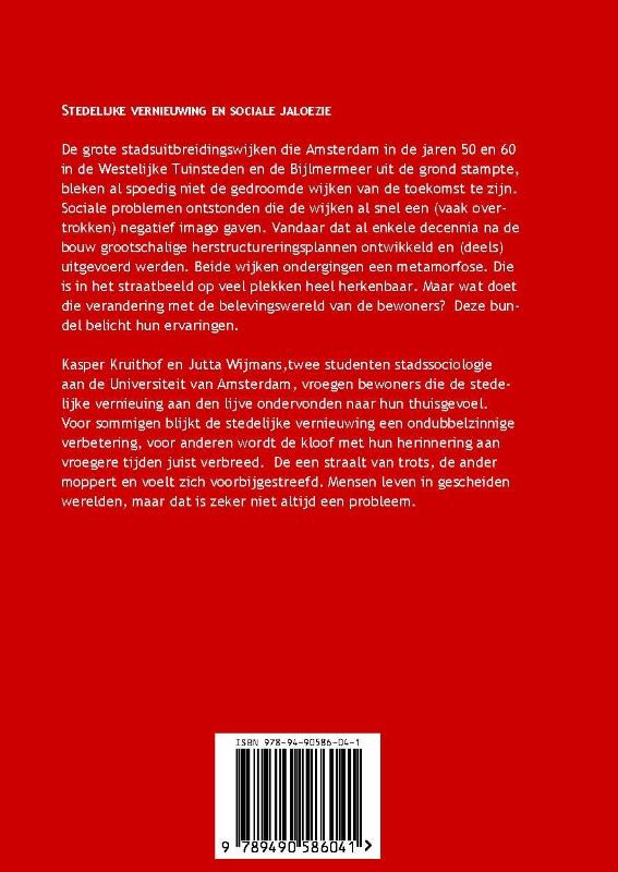 Achterkant van Stedelijke vernieuwing en sociale jaloezie