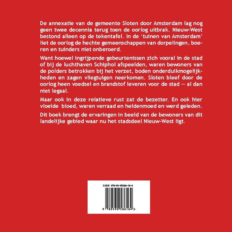 Achterkant van In de schaduw van de oorlog