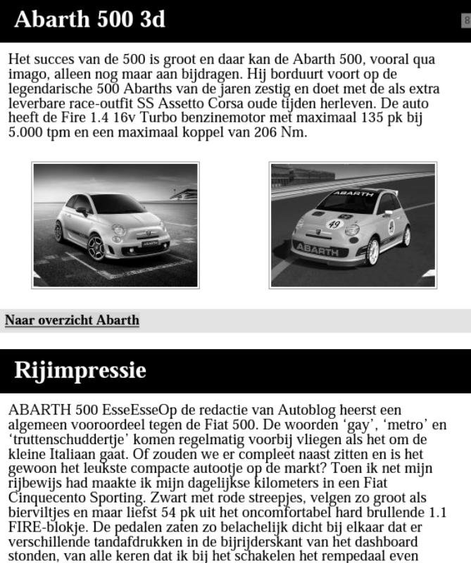 Achterkant van AutoBlog Autojaarboek 2010