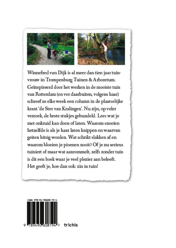 Achterkant van Zin in tuin