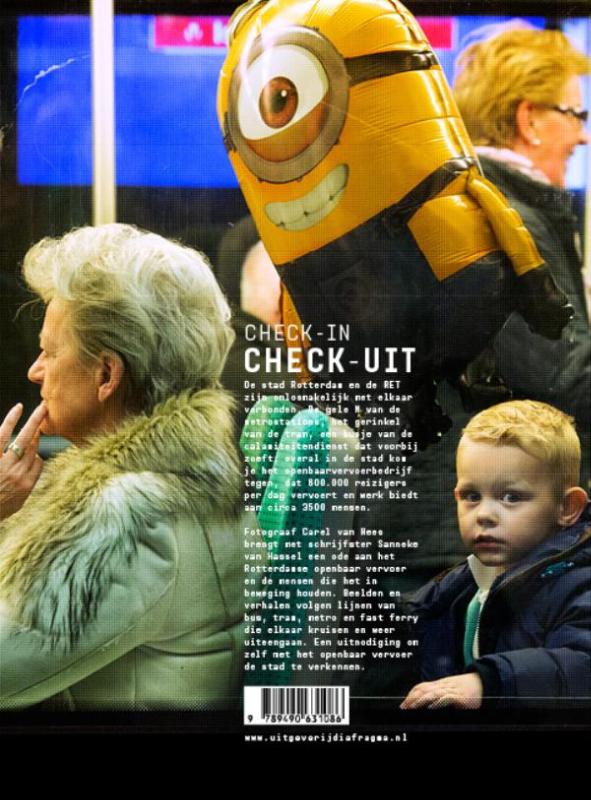 Achterkant van Check-in check-uit