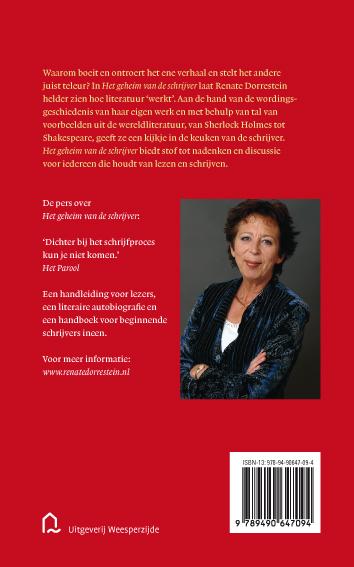 Achterkant van Het geheim van de schrijver
