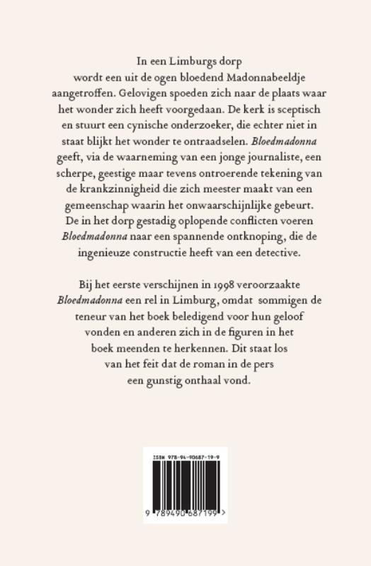 Achterkant van Bloedmadonna