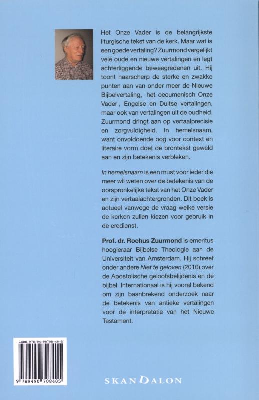 Achterkant van In hemelsnaam