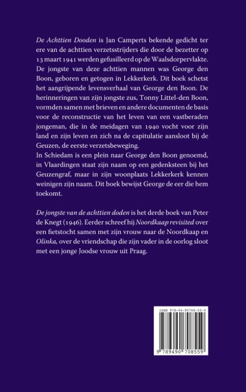 Achterkant van De jongste van de achttien doden