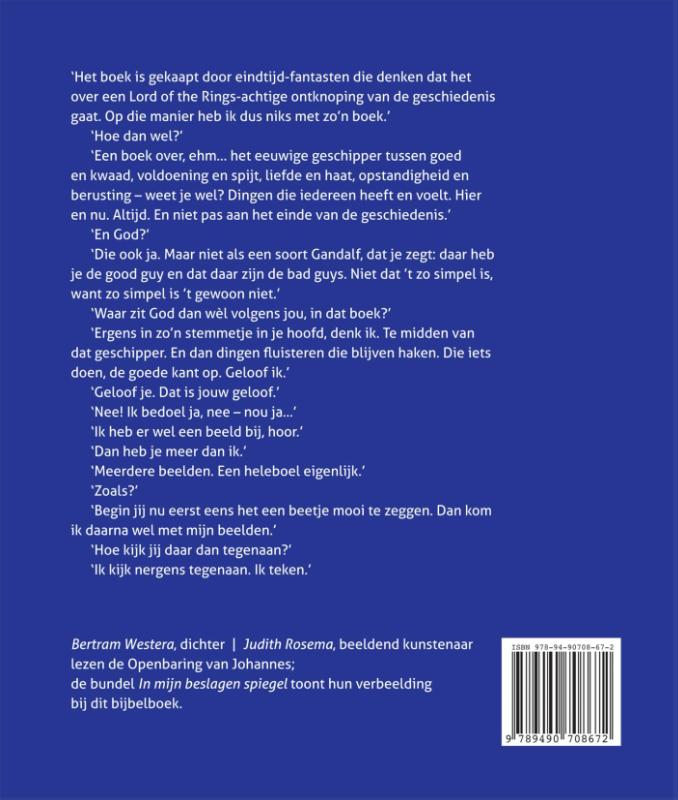 Achterkant van In mijn beslagen spiegel