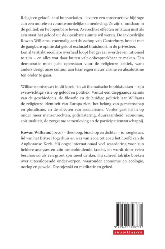 Achterkant van Geloof in de publieke ruimte