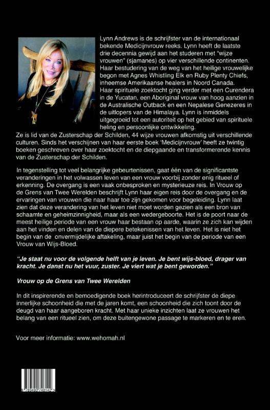 Achterkant van Vrouw op de grens van twee werelden